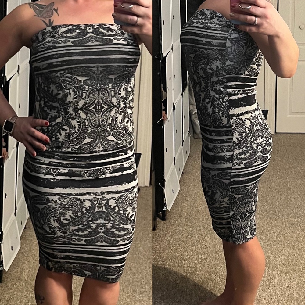 Sexy strapless dress